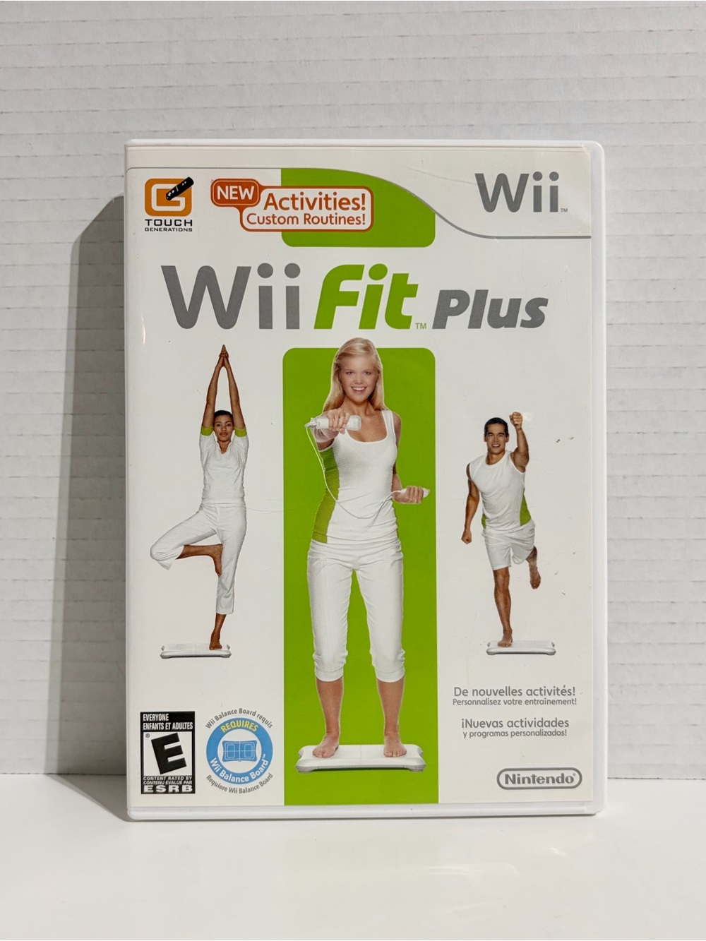 Wii Fit Plus Nintendo 2009 Exercise Video Game Case Manual Disc Complete